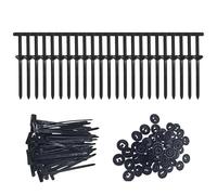 100Pcs Nylon Universal Cable Tie Buckle, Heavy Duty Self-Locking Zip Ties Holder for Car, Universal Push Bumper Retainer Clips with Pin, Plastic Rivet Fasteners for Car Daily Auto Fixing