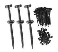 100Pcs Nylon Universal Cable Tie Buckle, Heavy Duty Self-Locking Zip Ties Holder, Zip Tie Clips for Car Daily Repair and Daily Fastening Use