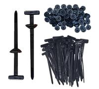 100PCS Nylon Universal Cable Tie Buckle, Multipurpose Design Zip Ties, Heavy Duty Self-Locking Cable Tie Buckles Tool for Car Daily Repair (Black)