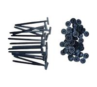 100PCS Nylon Universal Cable Tie Buckle Multipurpose Plastic Cable Ties Tool Heavy Duty Self-Locking Zip Ties Holder with Pin & Button Design, UV Resistant Zipties for Car Daily Auto Fixing (100pcs)