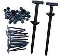 100pcs Nylon Universal Cable Tie Buckle,with Round Head Tie,Multipurpose Plastic Cable Ties Tool Heavy Duty Self Locking Nylon Zip Ties UV Resistant Black Zipties for Car Daily Repair (50pcs)
