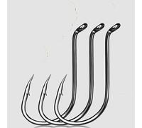 100Pcs Octopus Fishing Hook Sea Carp Fishing Lures Barbed Hooks Fishing Jig Worm Hooks(Size-6-0 Gap-17mm)