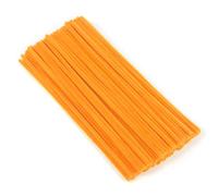 100pcs Orange Pipe Cleaners, 30cm x 6mm long Craft Pipe Cleaner, Pipe Cleaners Chenille Stems, Pipe Cleaner Chenille Wire Bending Plush, Cleaner Strips for DIY, Arts, Crafts Project, Decoration