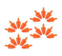100pcs Orange Plastic Carrot Shaped Snowman Nose Craft Accessory | Reusable sturdy pieces, safe for kids projects, for dolls ornaments, easy to fit and replace in classrooms