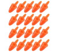 100pcs Orange Plastic Carrot Snowman Nose Craft Accessories | For ornaments and dolls, reusable sturdy parts, easy to fit and replace, safe for kids Christmas DIY projects
