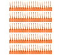 100Pcs Orange Plastic Seals Security Tags Numbered Pull Ties Anti-Tamper Cable Ties for Handbags, Luggage, Clothing, Shoes, Postal Parcels
