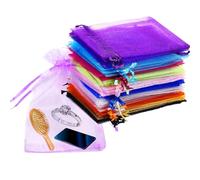 100PCS Organza Bags Small, Gift Bags for Wedding Favours, Mini Gift Bag for Eid Bag, 7 * 9 cm Mixed Colors, Ideal for For Wedding, Christmas, Birthday, Anniversary
