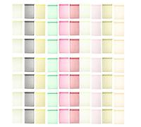 100pcs Organza Drawstring Gift Bags 12x8 Inch Mesh Pouches | Sheer Elegant Style, Secure Closure and Upright Shape, Ten Colour Mixed Packaging for Weddings