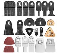 100Pcs Oscillating Saw Blades Kit Wood/Metal Quick Release Mix Multi Tool Blades Multitool Accessories for Makita DTM51Z Bosch Dremel Fein Makita Multi Tool Accessories