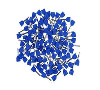 100PCS/package TE0508 TE1008 TE1508 TE2508 TE6014 Double Pipe Cold End Wire Tubular Insulated Terminal(Blue,TE1508)