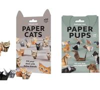 100PCS Paper Cats Origami - DIY Origami Cats Kit to Fold Your Own Cat Paper Figures,Cute Kitten Origamis Papercraft,Fun Craft Activity for Adults Kids,Desk Decoration & Cat Lovers Gift (Dogs+Ca ts)