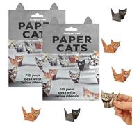 100pcs Paper Cats Origami Kit, DIY Craft Kit to Fold 3D Origami Cats, Fun Paper Folding Project for Cat Lovers & Hobbyists, Great Gift for Animal Lovers, Includes Sheets for Crafting Cat Figures