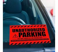 100Pcs Parking Violation Stickers -Hard-to-Remove Tow Warning for Cars and Trucks - Bilingual Spanish Hard to Remove Tow Tickets - Super Sticky No Parking Stickers - 8x5 inch,Red