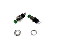 100PCS PBS-110 7MM Momentary Push Button Switch Press The Reset Switch Momentary ON OFF Push Button Switch Normally OpenNO IDGTTLDF(Green)
