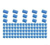 100PCS PCB Terminal Block Kit 5mm Pitch Screw Connectors 2P 3P 4P for Arduino LCD IC Socket Buzzers and Oscillators