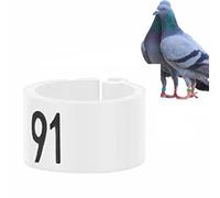 100PCS Pcs Bird Leg Rings, Numbered 001-100, Reusable Plastic Split Bands, 8mm Multi-Coloured Ankle Tags, Hatching Management Tool for Parrots and Quails, Poultry Supplies
