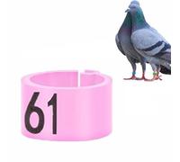 100PCS Pcs Bird Leg Rings, Numbered 001-100, Reusable Plastic Split Bands, 8mm Multi-Coloured Ankle Tags, Hatching Management Tool for Parrots and Quails, Poultry Supplies