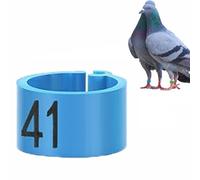 100PCS Pcs Bird Leg Rings, Numbered 001-100, Reusable Plastic Split Bands, 8mm Multi-Coloured Ankle Tags, Hatching Management Tool for Parrots and Quails, Poultry Supplies