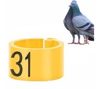 100PCS Pcs Bird Leg Rings, Numbered 001-100, Reusable Plastic Split Bands, 8mm Multi-Coloured Ankle Tags, Hatching Management Tool for Parrots and Quails, Poultry Supplies