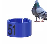 100PCS Pcs Bird Leg Rings, Numbered 001-100, Reusable Plastic Split Bands, 8mm Multi-Coloured Ankle Tags, Hatching Management Tool for Parrots and Quails, Poultry Supplies