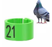 100PCS Pcs Bird Leg Rings, Numbered 001-100, Reusable Plastic Split Bands, 8mm Multi-Coloured Ankle Tags, Hatching Management Tool for Parrots and Quails, Poultry Supplies