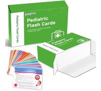 100Pcs Pediatrics Flashcards Pediatrics Nursing Study Flash Cards Laminated Pediatric Vital Signs Cards Gift for Nursing School Exam Prep RN Students Nurses Supplies