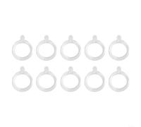 100pcs Pellet Bait Elastic Bands for Carp Fishing Lightweight Transparent Bands for Pellets 2mm 12mm in Freshwater Angling (L)