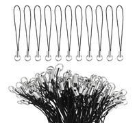 100Pcs Phone Charm Kit,Keychain String,Thread Keychain Cell Phone Charm String Split Ring Strap Detachable Ring Strap Cords DIY Lanyard Decorations for Hanging Charms USB Drive Keychains Keyring