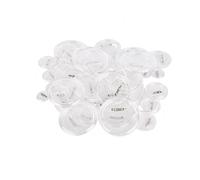 100pcs Photo Frame Acrylic Fridge Magnet Transparent Badge Supplies, Round Badges Materials, For Crafts DIY Photo Multipurpose(79MM)