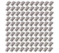100Pcs Photovoltaic Cable Clip Set, Stainless Steel Wire Clamp Cord Fixing Holder Kit, Solar Panel PV Wire Management with Back Barb Design, for Canoe Fishing Boat Trailer Workbenc