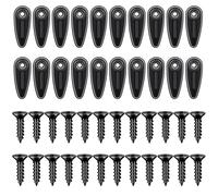 100Pcs Picture Frame Backing Clips, Photo Frame Clips, Metal Picture Frames Turn Button Fasteners with 100 Pieces Screws for Secure Photo, Poster, Artwork Display for Hanging, 0.78 inches