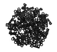 100pcs Picture Frame Easel Hinge Replacement, Folding Foot Bracket | Black Iron Construction, Hidden Screwless Rivet Mount, Discreet Minimalist Design for Makers, Studios, Home Displays