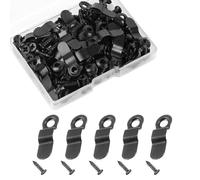 100Pcs Picture Frame Turn Button Clips, Metal Bow Shape Fasteners for Hanging Pictures, Photos, Drawings, and Posters, Photo Frame Backing Hardware Kit