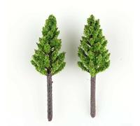 100Pcs Pine Tree Models for N Scale Z Scale Building Street Layout Scenery 38mm Plastic Trees for Train Diorama and Landscape Modeling
