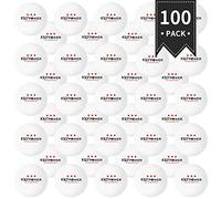 100Pcs Ping Pong Balls, Table Tennis Balls, Professional K40+ Ping Pong Balls in ABS resin 3 stars for Exercises, Workouts, Table Tennis Club, Amateurs, Games, Adults and Children,White
