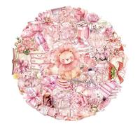 100Pcs Pink Aesthetic Stickers Cute Y2K Style Inspirational Stickers Vintage Waterproof Vinyl Decals for Art Craft Scrapbook Water Bottles Laptop Journaling Suitcase Guitar Gift for Girls Teens