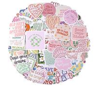 100PCS Pink Motivational Stickers Vinyl Waterproof Stickers for Laptop Bumper Water Bottles Computer Phone Hard Hat Car Stickers and Decals Inspirational Stickers for Adults Women Kids Teen Girls