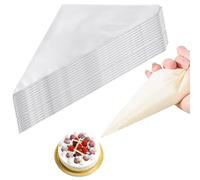 100Pcs Piping Bags Disposable, 12 Inch Medium Clear Icing Bags Plastic Pastry Bags, Tear-Proof Icing Bags, Strong Icing Bag for Cake Cupcake Dessert Cookies Decoration