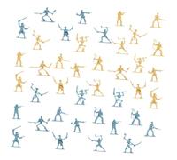 100pcs Pirate Soldier Model Miniature Figurines for Role Playing Games and Scene Layouts Lightweight Portable Decor for Tables Bookshelves and More