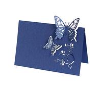 100pcs Place Cards Cutout Guest Name Card Table Decoration Wedding Banquet Party Hollow Butterfly Blank Cards