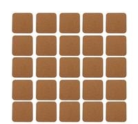 100Pcs Plain Cork Sheets Cut into Squares for Custom Art Projects or as Functional Drink Holders at For Home