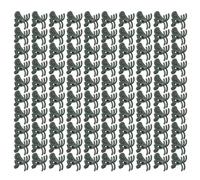 100PCS Plant Clips for Climbing Plants, Chrysanthemum Shape Garden Flower Stems Fixing Support Clips Tool for Supporting Stems Vines Grow Upright (Green Without Pin in Clip)
