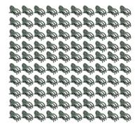 100PCS Plant Clips for Climbing Plants, Chrysanthemum Shape Garden Flower Stems Fixing Support Clips Tool for Supporting Stems Vines Grow Upright (Green with Pin in Clip)
