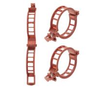 100pcs Plant Fixing Clips Brown Plastic Anti-Bending