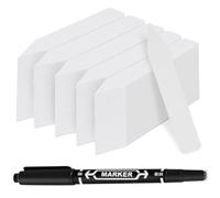 100Pcs Plant Labels for Outdoor Plants - White Garden Plant Name Tags, Plastic Plant Markers & Labels with Pen, for Seed Herb Seedling Vegetable Flower Potted Plants (B-10x2cm)