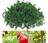 100PCS Plant Support Clips, Plant Clips for Climbing Plants, Reusable Garden Clips for Plant Tomato Vines, Garden Cane Connectors Fastening Clip Grafting Tools (Green)