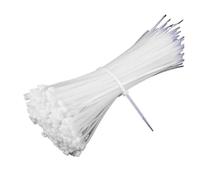 100pcs Plastic Anchor Cable Tie with Self-Locking Nylon Buckle to Fix The Wire in Black White Color(White,5X350mm)