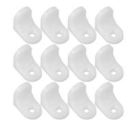 100pcs Plastic Angle Bracket Right Angle Shelf Support for Furniture | White Plastic Build, Corner Reinforcement, for Closet Organizers and Woodworking Bench Work