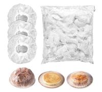 100pcs Plastic Bread Dough Proofing Cover, Elastic Bread Proofing Basket Cover Reusable Round Bread Proofing Bowl Liner for Sourdough Proofing Bread Baking Supplies Bakery Home