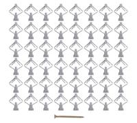 100pcs Plastic Butterfly Drywall Anchors Wall Plug Fixers